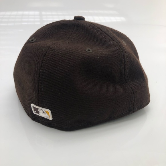 Low Profile San Diego Padres Authentic New Era 7 5/8 Fitted Hat On Field - Picture 2 of 7